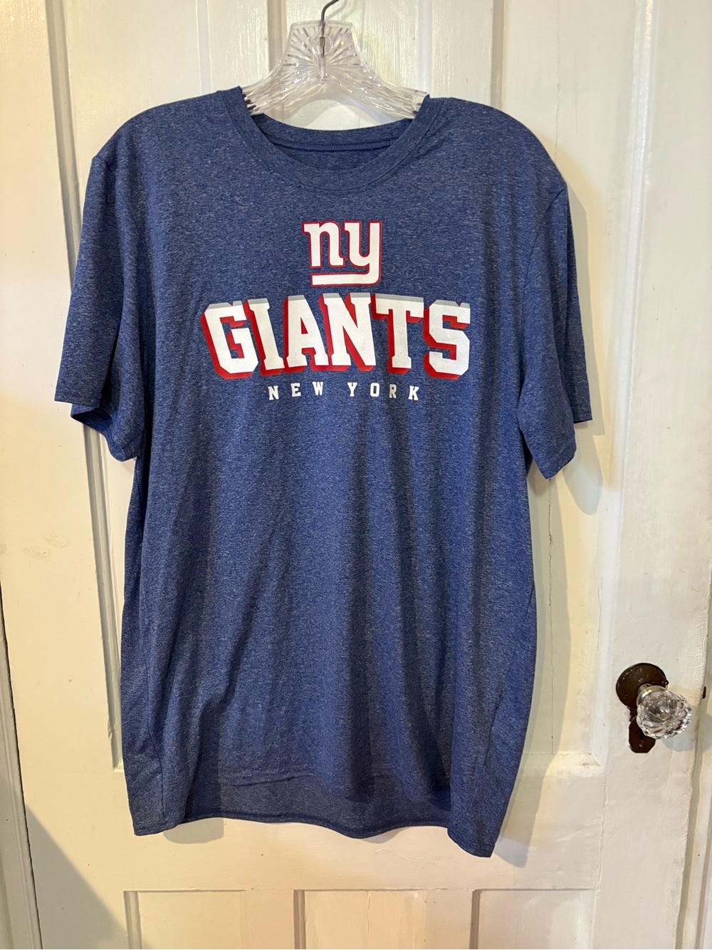 New York Giants Heather Blue Short-Sleeve Tee